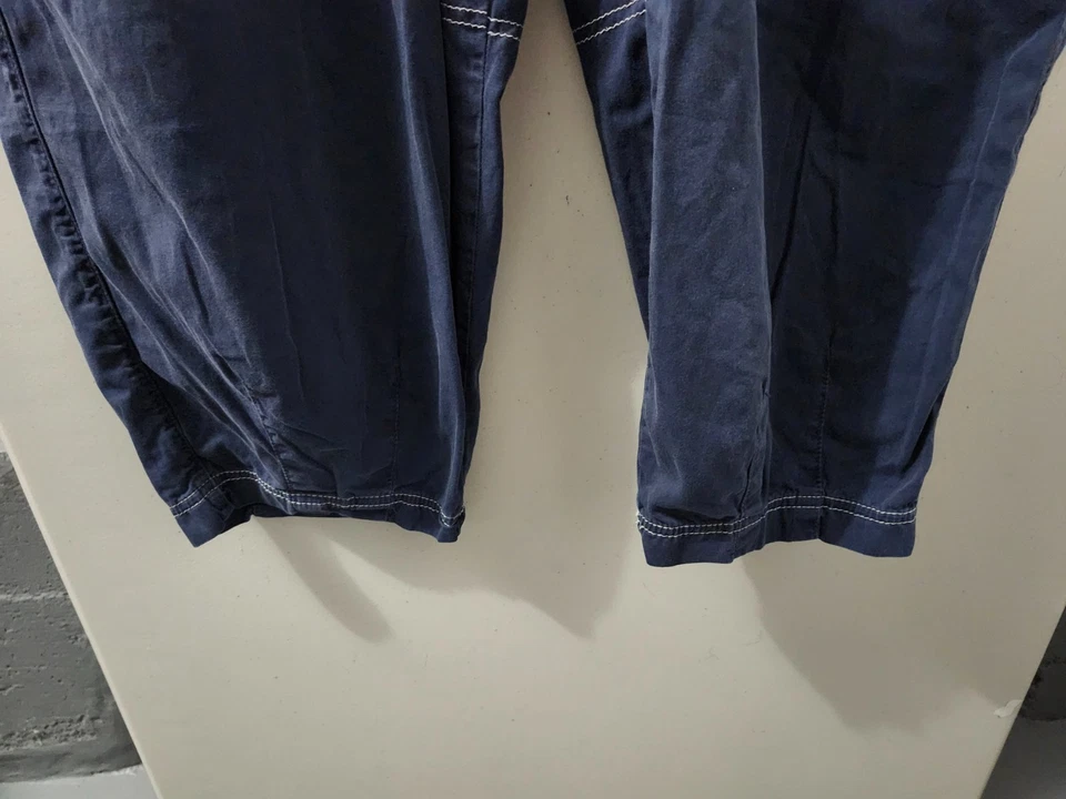 Calça BDG Feminina S Azul Salgueiro Carga Baggy Pullon Relax Taper Y2K LEIA - Imagem 3 de 4