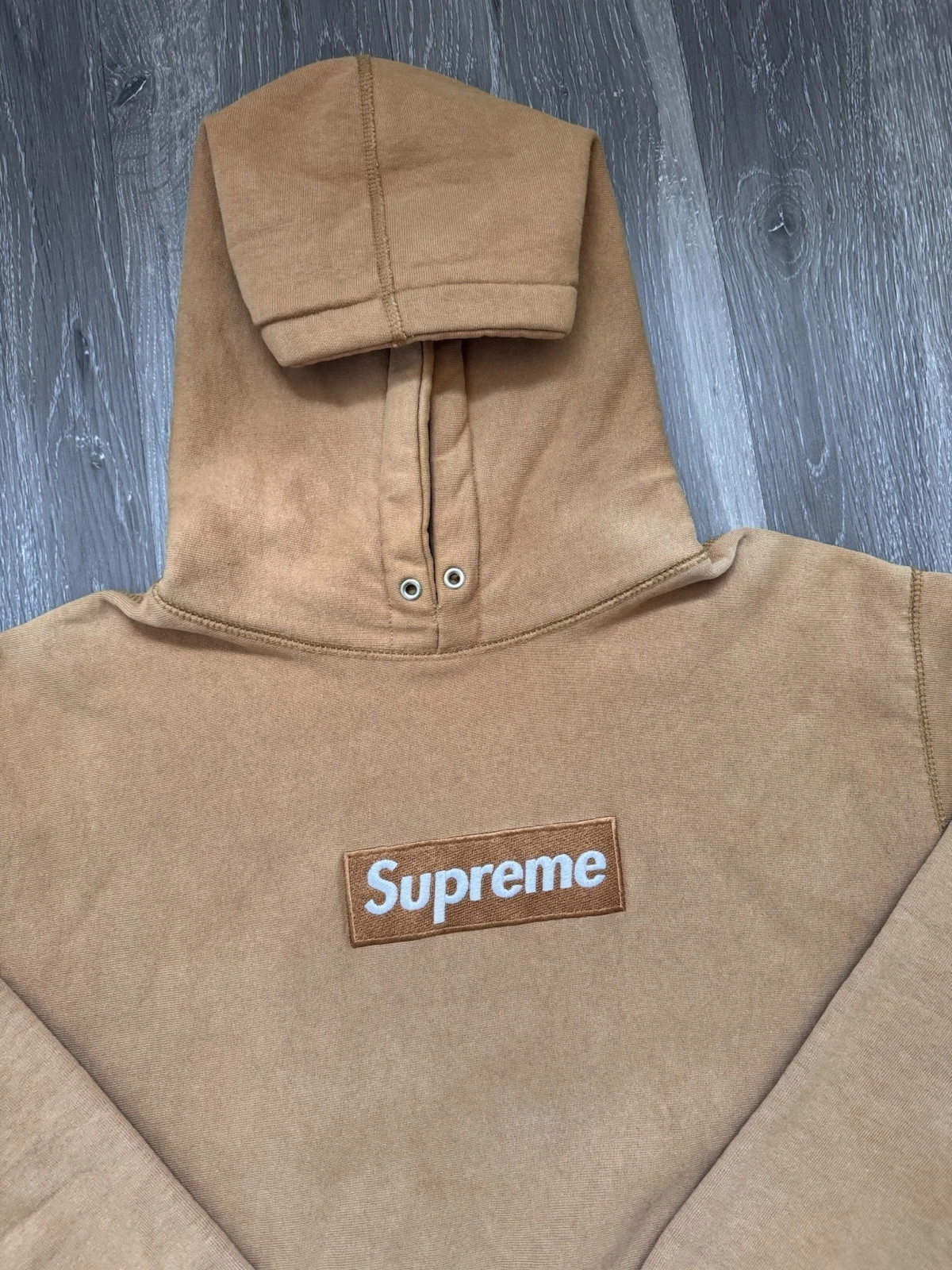 Sweat à capuche Supreme Khaki Box Logo 2002