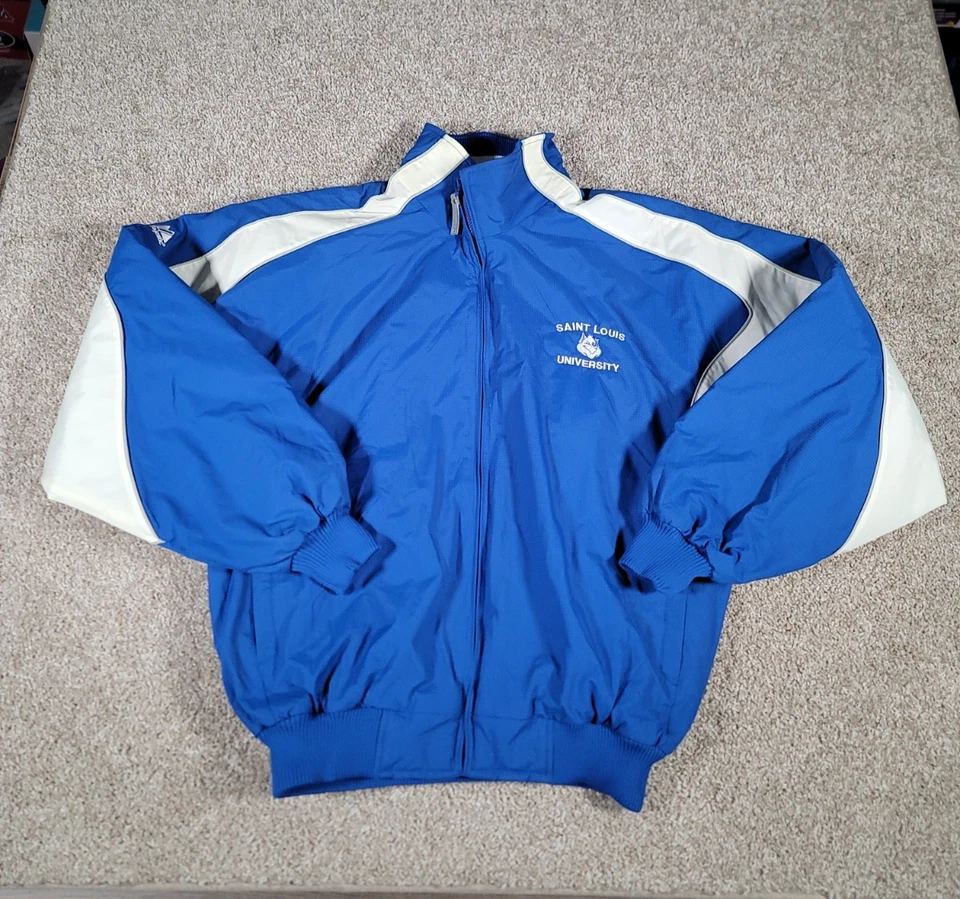 Vintage St Louis University SLU Billikens Jacket Medium Majestic Fleece Lined - Image 2 of 4