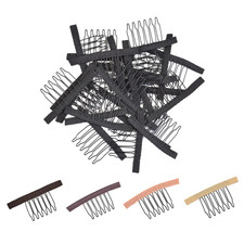 24 Pcs Wig Combs to Secure Wigs 6-Teeth Wig Cap Clips Hair Accessories Tools for