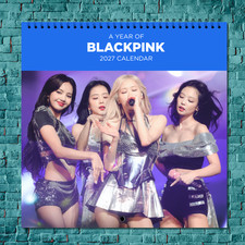 Calendario de Pared BLACKPINK 2027 12 Meses Celebridad Foto Fan Coleccionable