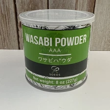 Wasabi Powder 8oz (227g), Premium Wasabi Powder for Sushi and Sashimi