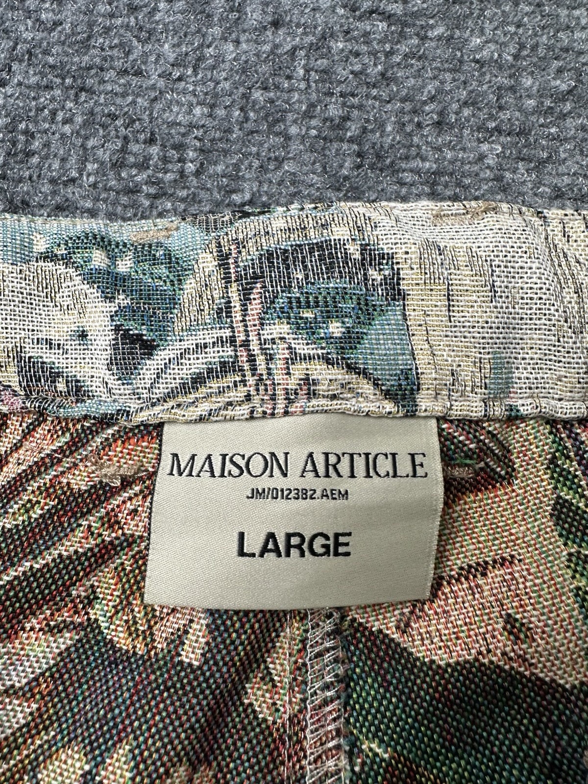 Mens Maison Article Bird Wave Pattern Jacket Pant… - image 7