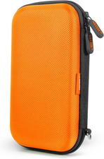Orange Shockproof Hard EVA Carrying Case Travel Pouch for External Hard Drive, P