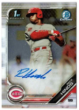 RECE HINDS 2019 Bowman Draft Chrome Autograph #CDA-RH Reds Rookie AUTO 1st RC!