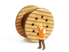 MU N-F00012 - 10-er Set Kabeltrommeln 17mm - Spur N - NEU