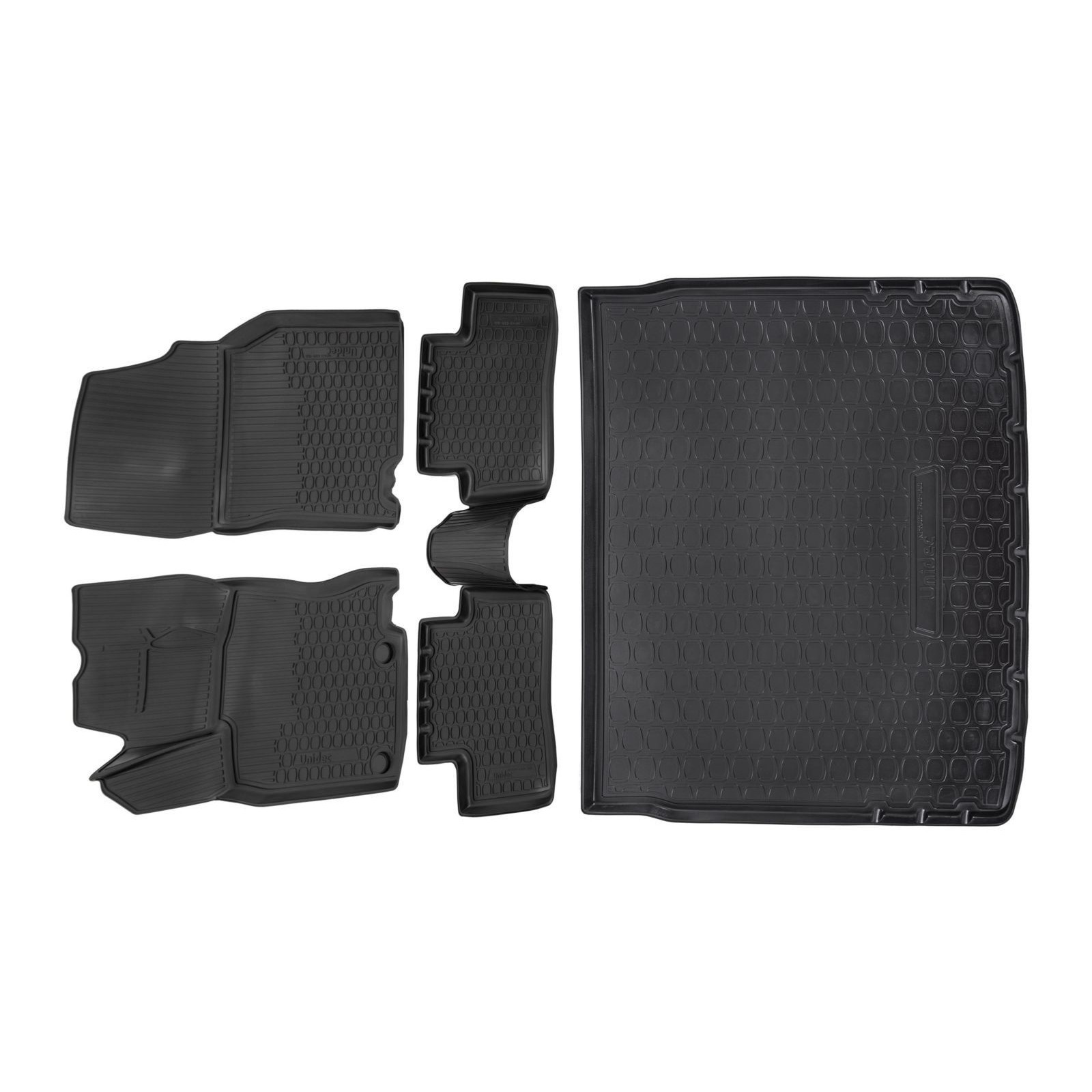 Tapis caoutchouc Renault Kadjar et bac de coffre sur mesure noir