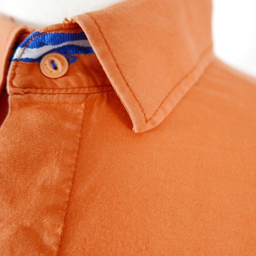 Copperstone Mens Stretch Button Down Solid Orange Shirt Size XXL - Bild 5 von 12