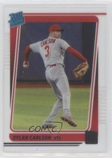 2021 Panini Chronicles Clearly Donruss Rated Rookies Dylan Carlson #17 0nr3