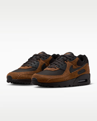 NIKE Air Max 90 Premium IQ0283 281 Light British Tan Velvet Brown