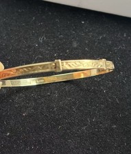 Vintage 9ct Solid Gold Bangle for Baby or Toddler 3.05g 