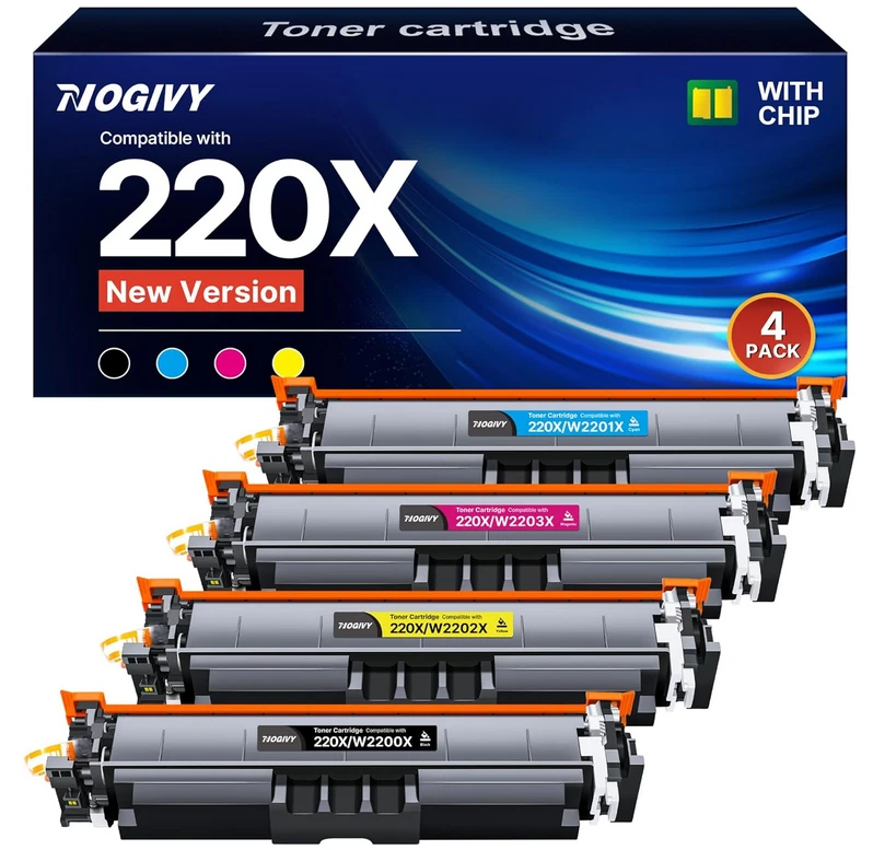 HP 220A/220X für MFP 4302DW und mehr - KEIN Original aber genauso gut-4 Farben 