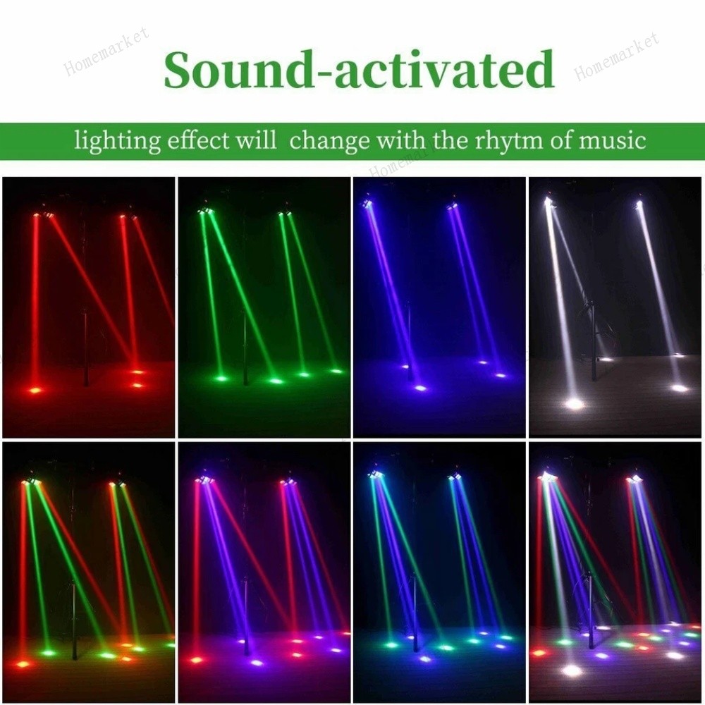 8 LED Spider Moving Head LED Stage Lighting Beam DJ Light DMX Disco Party Show