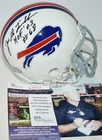 JOE DELAMIELLEURE SIGNED CUSTOM MASK VSR4 MINI HELMET BUFFALO BILLS HOF 03 JSA