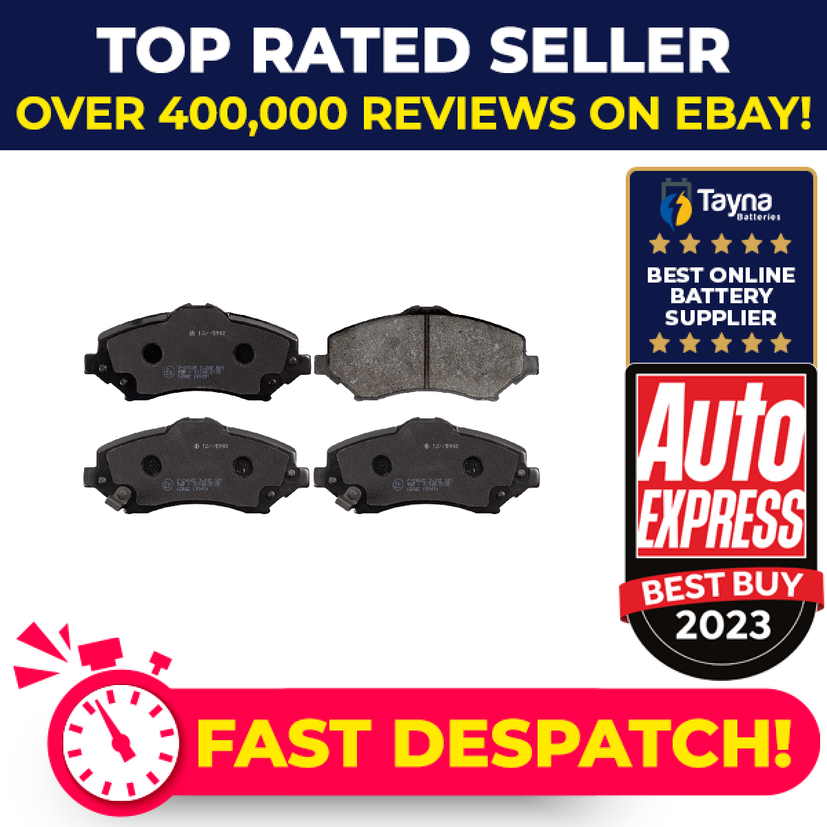 Brake Pads Set fits DODGE JOURNEY 2.7 Front 2009 on EER K68003701AA K68029264AA