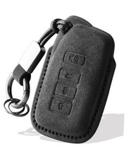 for Lexus Key Fob Cover with Keychain Fit IS ES GS LS UX NX RX RC Style A Black