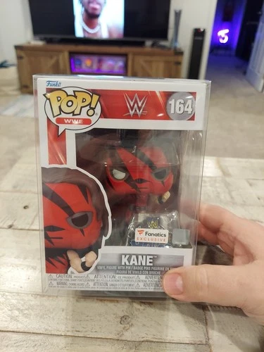 Funko Pop! WWE Kane Fanatics Exclusive with Pin 164 New