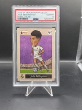 2023 Topps Merlin Heritage UCC Bobblehead Jude Bellingham PSA 10