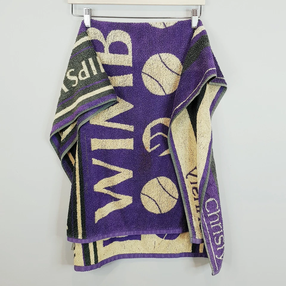 Toalla de playa de tenis Christy púrpura The Championships Wimbledon 2007 Foto 4 de 4