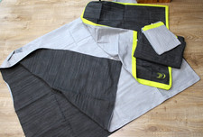 🖤 Tom Tailor 🖤 Double Bed Set Cotton Bedding 2x 135x200 2x 80x80 Grey Neon 🖤