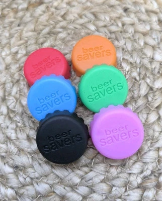 Silikon Flaschenverschluss elastische Kronkorken Beer Saver 6 Stk. Bier Deckel - Bild 1 von 4