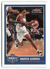 2001 Fleer Tradition WNBA #95 Markita Aldridge Washington Mystics