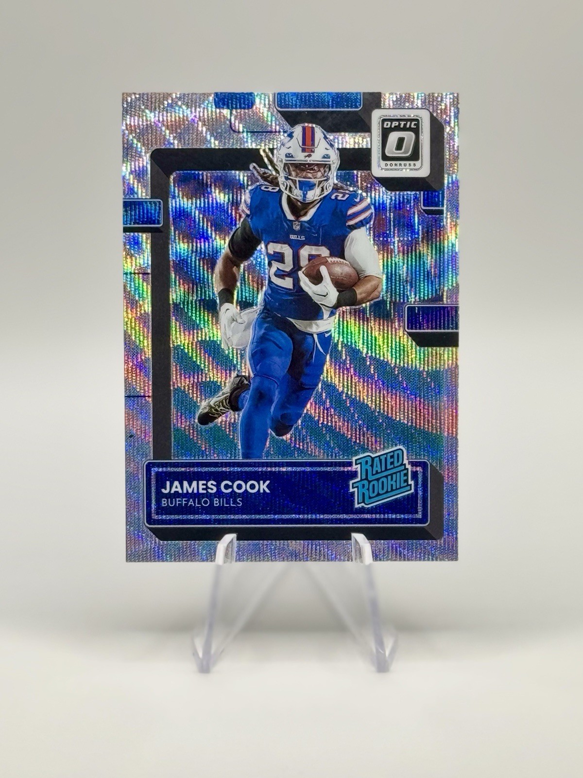 2022 Donruss Optic James Cook Rated Rookie Wave /300 #215