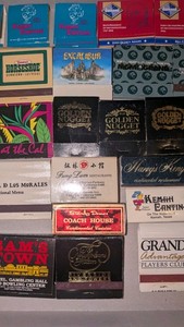 Rare 30+ Vintage Matchbooks Mostly Casino Gambling Hotel Unstruck Variety Lot