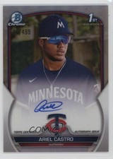 2023 Bowman Chrome Prospect Auto Refractor /499 Ariel Castro #CPA-AC Auto a8r
