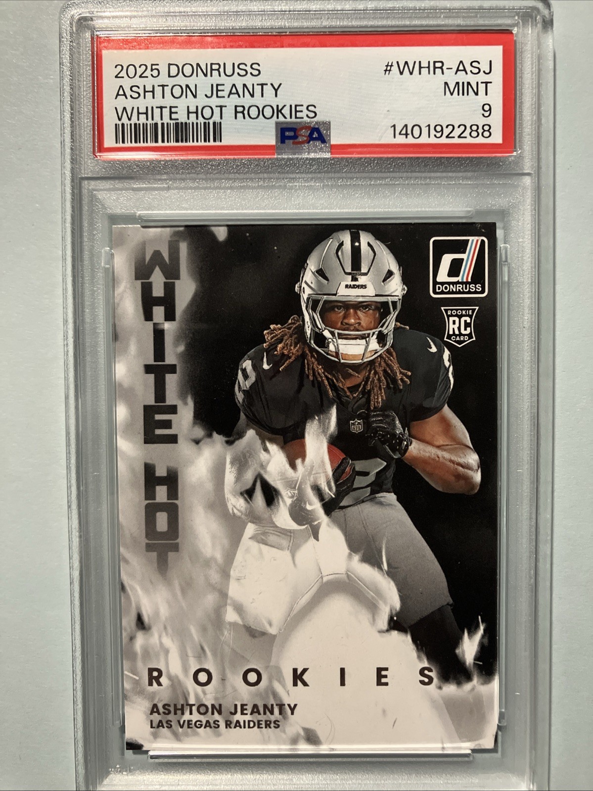 Ashton Jeanty Panini Donruss White Hot Rookies #WHRASJ Base