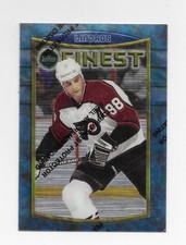 1995 TOPPS FINEST - ERIC LINDROS # 38 ( PEEL IS STILL ON ) HOCKEY CARD