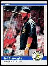 1984 Fleer #440 Jeff Burroughs - VG