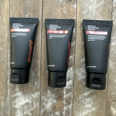 3 Travel Sizes dermaFIT Muscle Retention Cream- Strength, Extra Strength, Sculpt