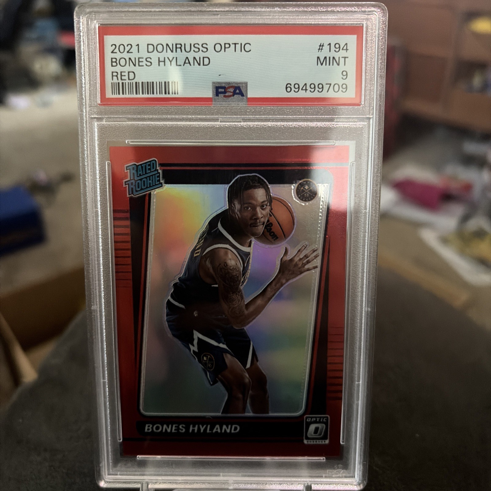 2021-2022 Donruss Optic Red #194 Bones Hyland RC Rated Rookie 11/99