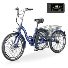 MOONCOOL Electric Tricycle for Adults, 350W 36V Electric Trike Motorized