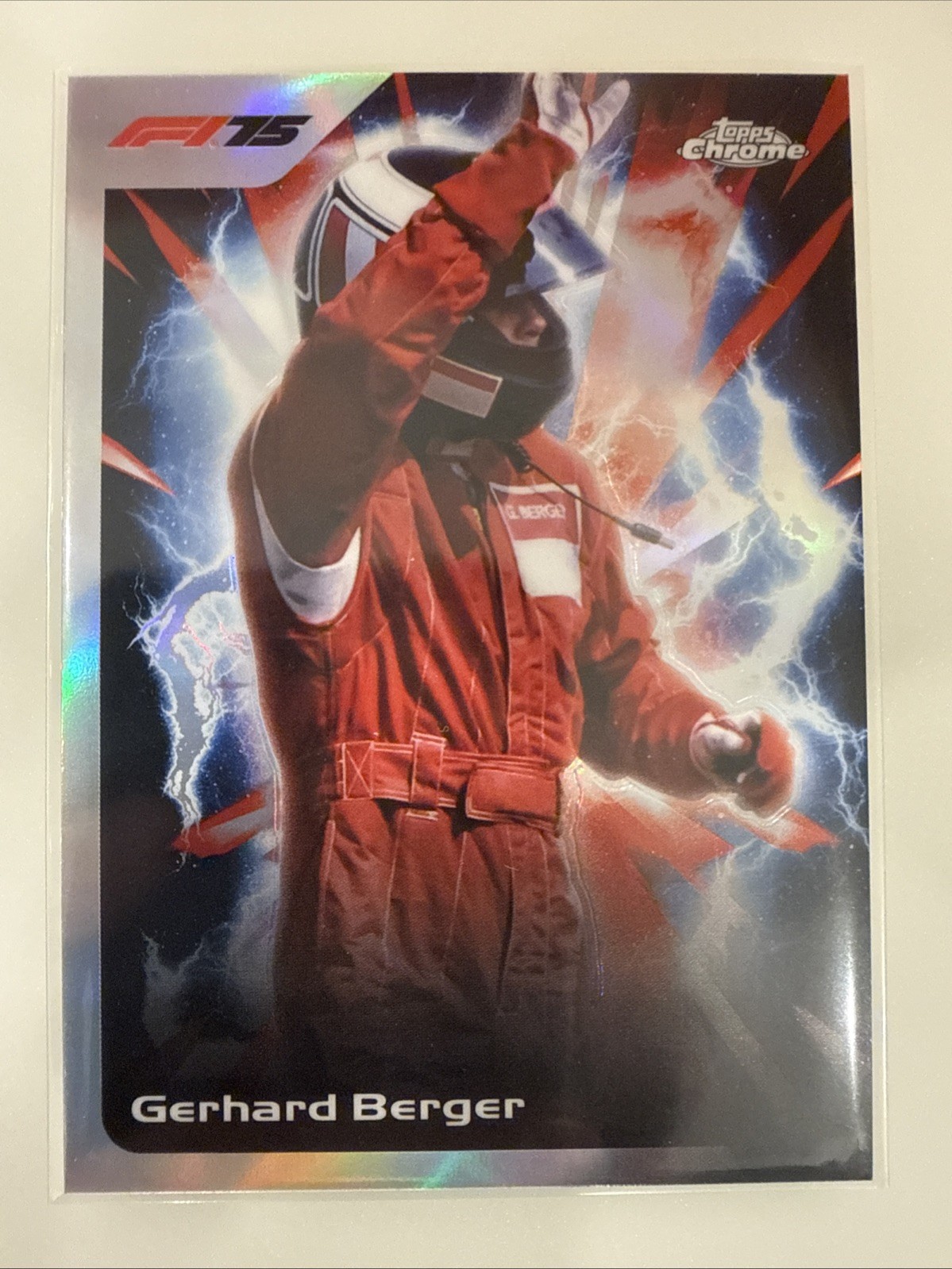 2025 Topps Chrome F1 - Gerhard Berger #US-14 Ultrasonic SSP Case Hit