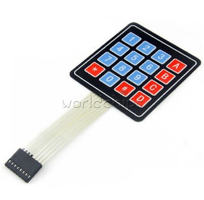 4x4   Array 16 Key Membrane Switch Keypad Keyboard for   PI C AVR @zx