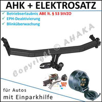 AHK & ES7 FüR Nissan Almera N16 00-06 FließHeck Eph-Abschaltung Einparkhilfe