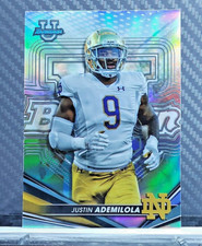 Justin Ademilola 2022 Bowmans Best U REFRACTOR #30 - Notre Dame
