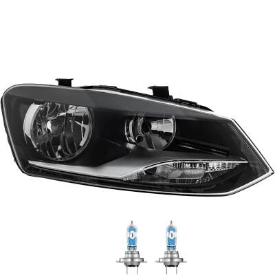Scheinwerfer rechts Chrom H7/H7 für VW Polo 6R 6C 6R_ inkl. Osram Lampen
