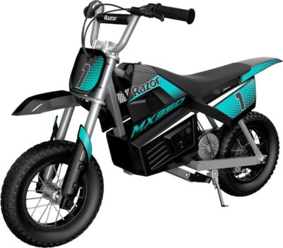 Razor - Dirt Rocket MX350 w/ 7 miles Max Range/14 mph Top Speed - Teal/Black
