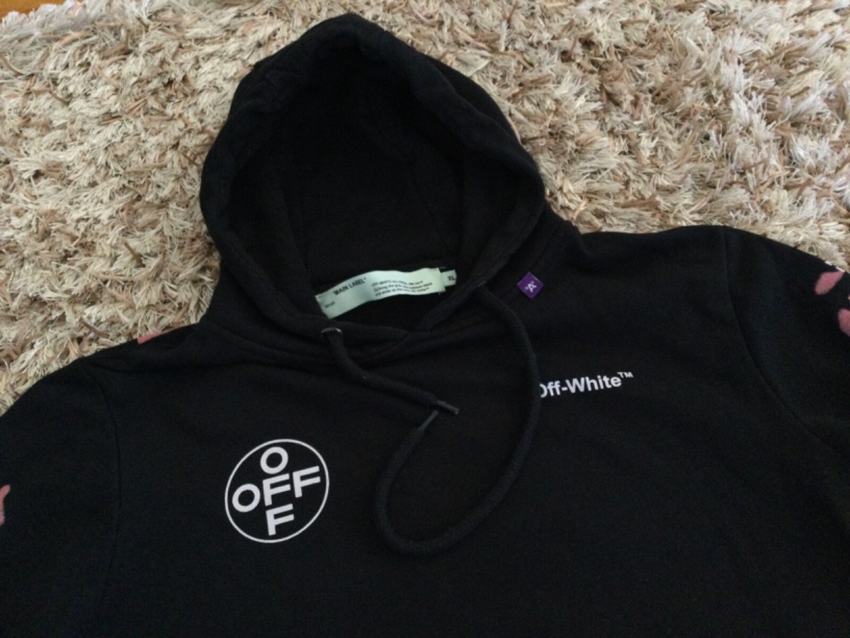 OFF-WHITE IMPRESSIONISM パーカー ブラック Off-White SSENSE Exclusive Black Impressionism Diag Stencil Hoodie