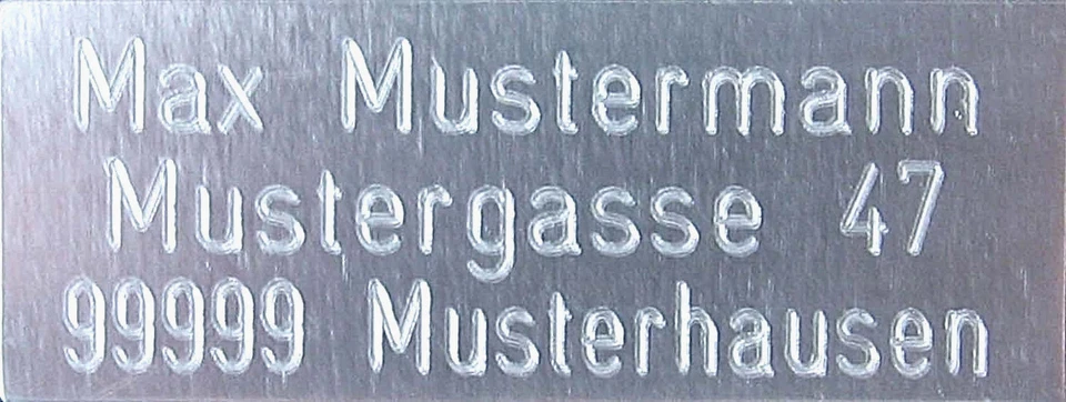 MARKENLOS MODELLBAU, GRAVUR - POKAL SCHILDER ALU versch. Ausf., Farben u.Größen