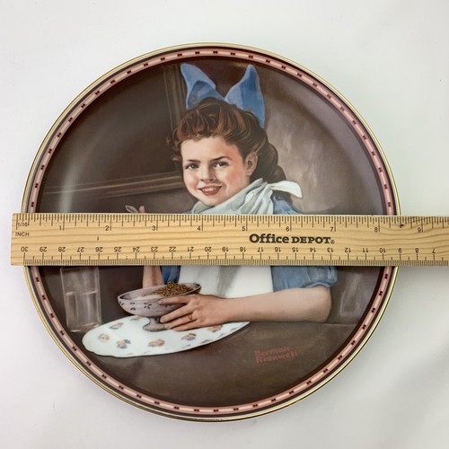 Plato de coleccionista Norman Rockwell BUENAS INTENCIONES UNA MENTE PROPIA 11268A - Imagen 7 de 7
