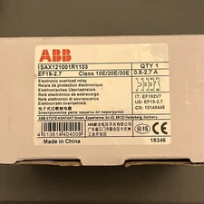 ABB EF19-2.7  1SAX121001R1103 Electronic Overload Relay 0.8-2.7A 