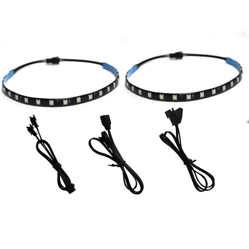 2X Striscia LED RGB per Case PC 5V 3Pin, ASUS AURA,GIGABYTE FUSION,MSI MYSTIC - Foto 2 di 12