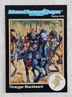 AD&D Thraygar Blackbeard Gold Border Trading Card #98 Dungeon & Dragons 1991 NM