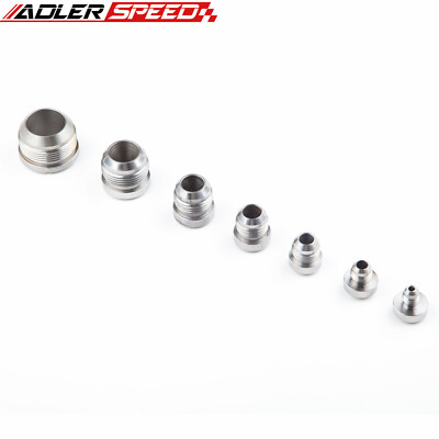 US SHIP 2PCS AN8 AN10 AN12 AN16 Steel Male Weld Bung Fitting Adapter 