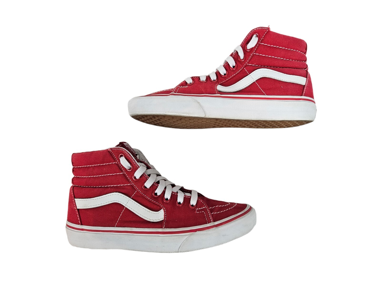 SAOLA Vans Rosso e Bianco SK8 Hi Core Classics Sneaker Alta Donna 7 5 Uomo 6