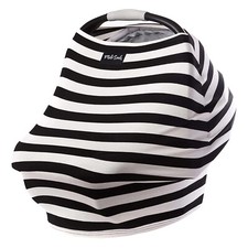 Milk Snob Original 5-in-1 Cover -Privacy for Breastfeeding, Grey and white 